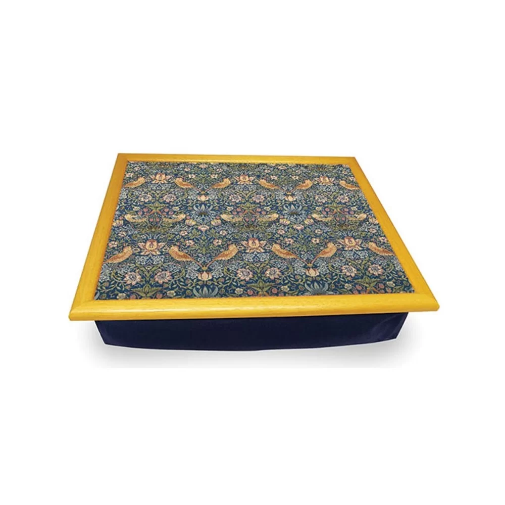William Morris strawberry thief floral lap tray