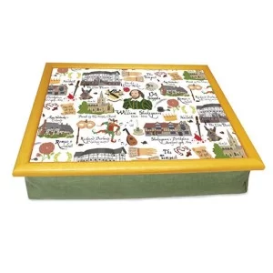Shakespeare Montage lap tray with cushion