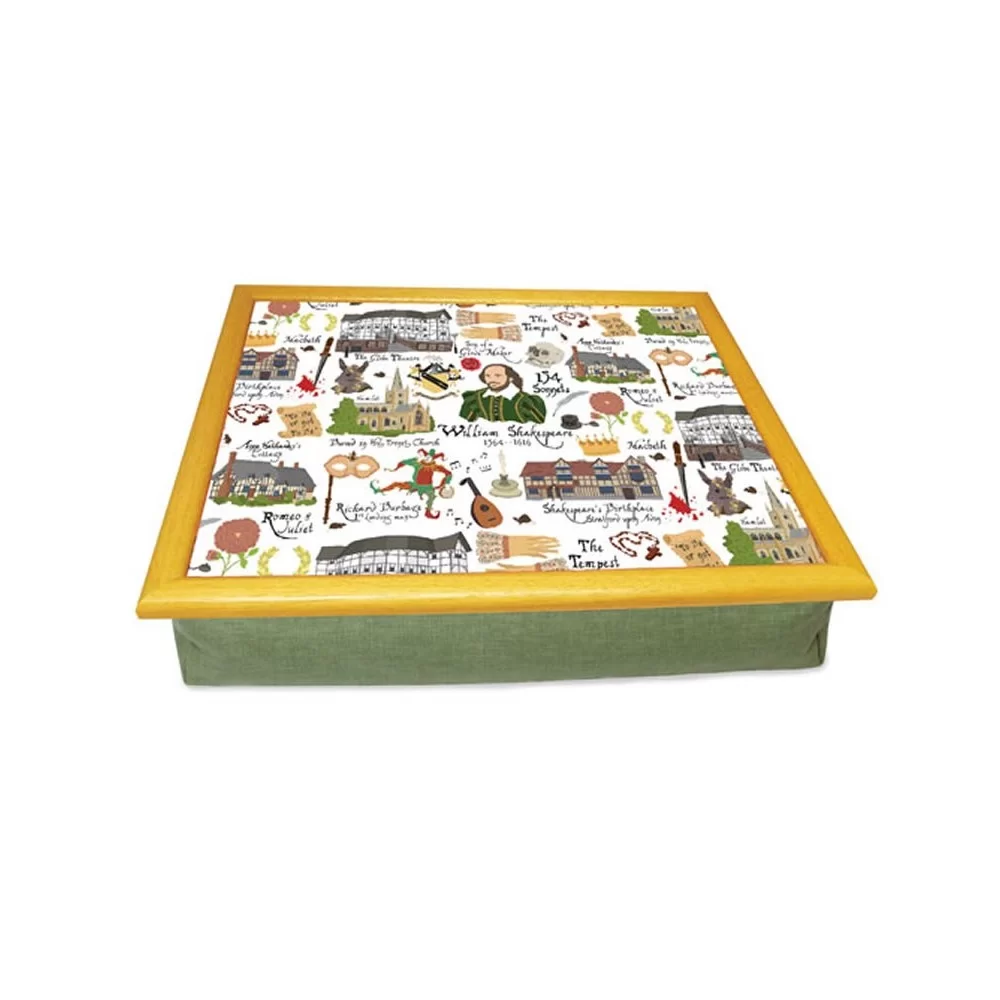 Shakespeare Montage lap tray with cushion Shakespeare Montage lap tray with cushion