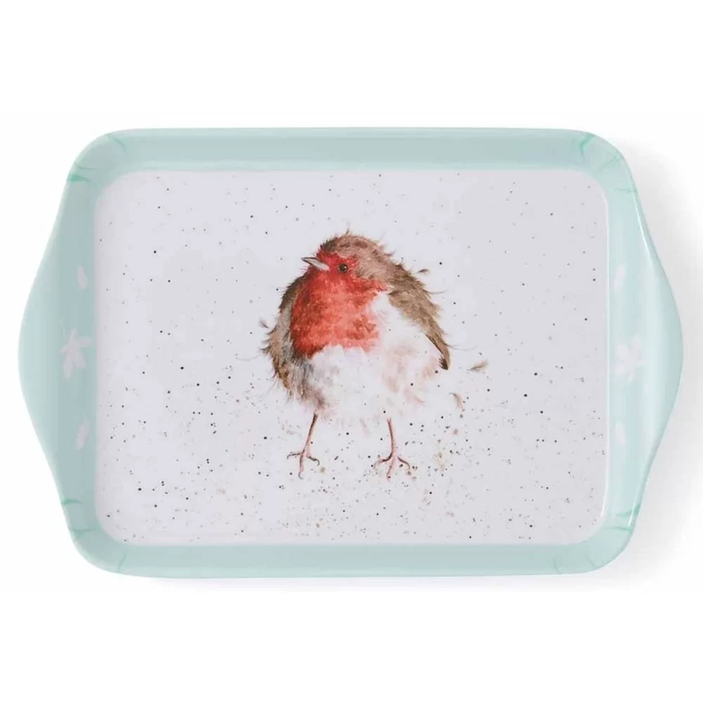 Small scatter tray with a Wrendale Robin