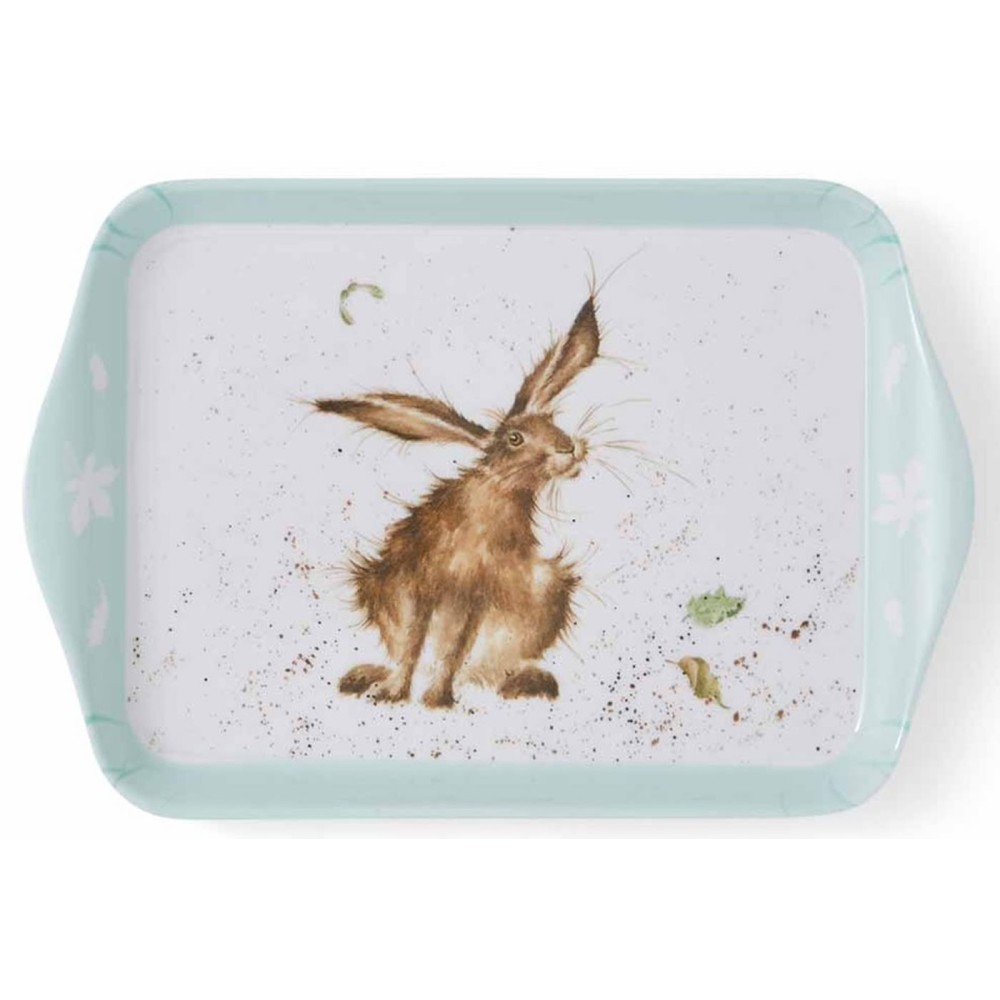 Brown hare design on a small scatter tray from Wrendale