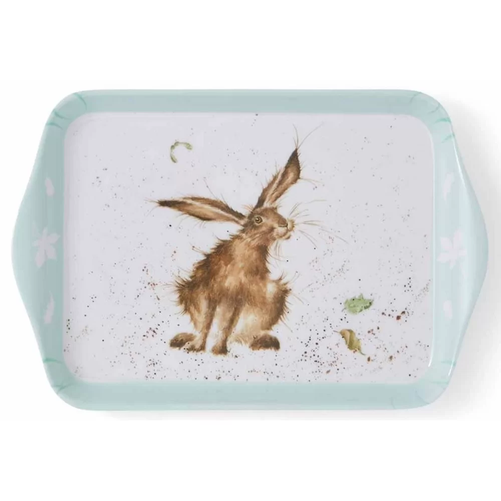 Brown hare design on a small scatter tray from Wrendale