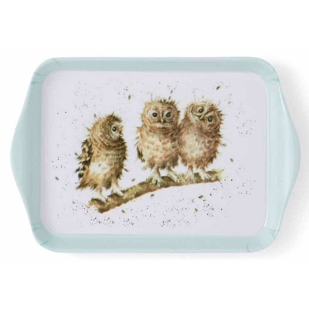 3 owls on a branch, small scatter tray from Wrendale