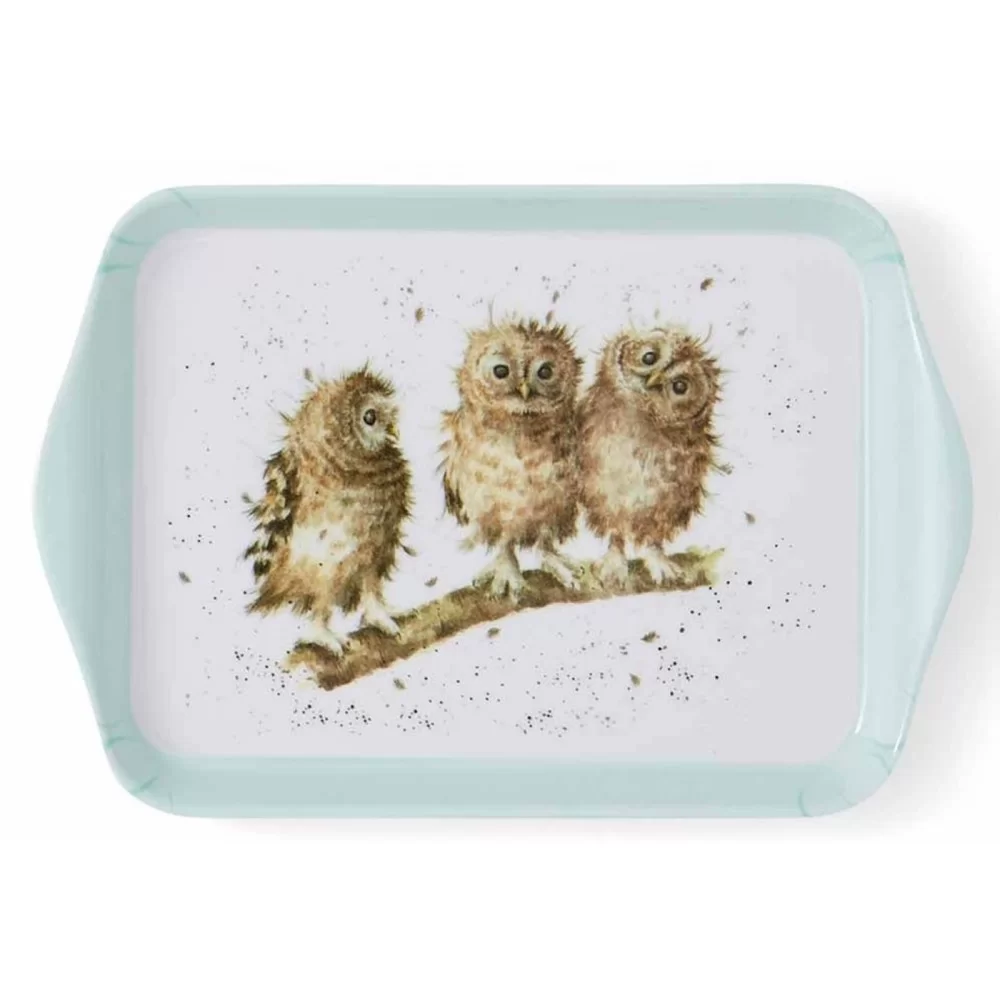 3 owls on a branch, small scatter tray from Wrendale