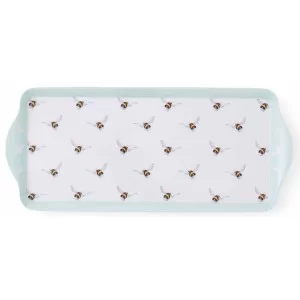 Wrendale Bee melamine sandwich tray, bees swarming design