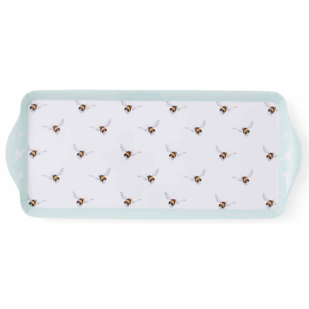 Wrendale Bee melamine sandwich tray, bees swarming design