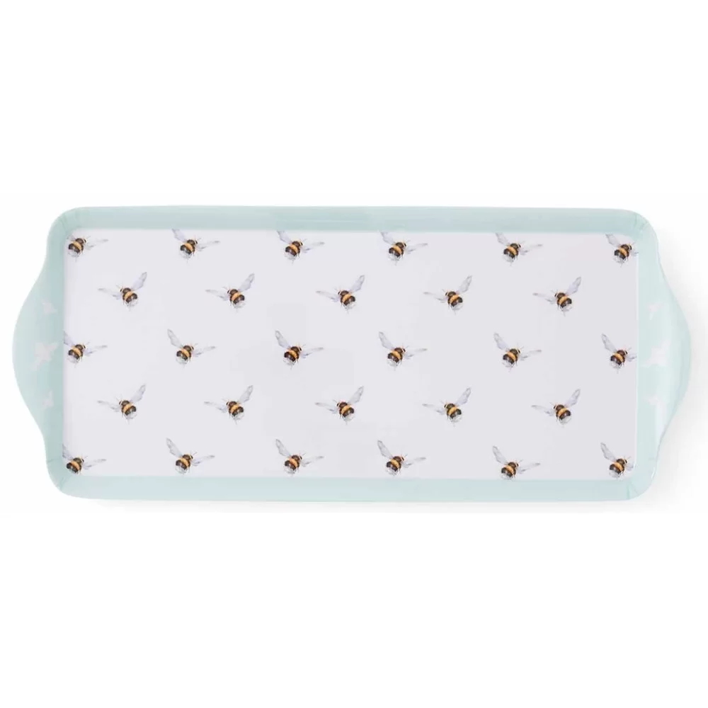 Wrendale Bee melamine sandwich tray, bees swarming design