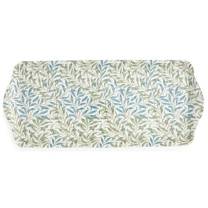 Sandwich tray size, Morris & Co Willow Bough melamine blue and green floral pattern