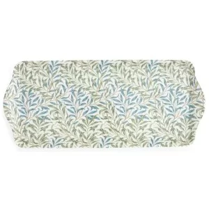 Sandwich tray size, Morris & Co Willow Bough melamine blue and green floral pattern