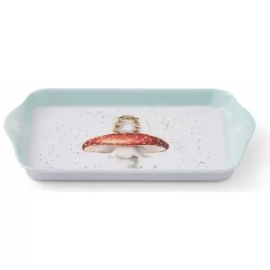 Side angle view of Mouse and Mushroom small scatter tray by Wrendale from Pimpernel
