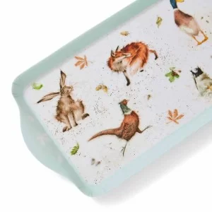 Wrendale Designs animal sandwich tray, melamine, angled view