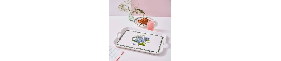 Portmeirion Trays, Pimpernel, Botanic Garden Designs