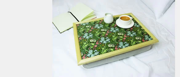 cushioned lap trays Morris Golden Lily