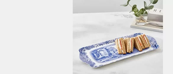Blue Italian Sandwich Trays